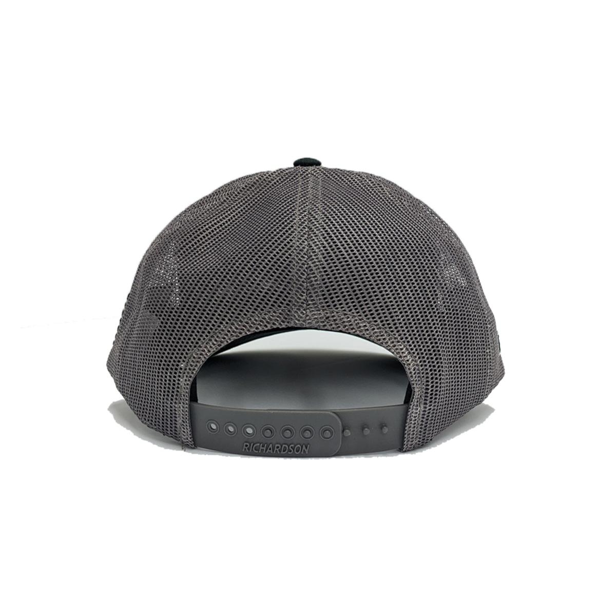 Hat, Stock Car Steel Logo, Richardson 112, Charcoal / Black