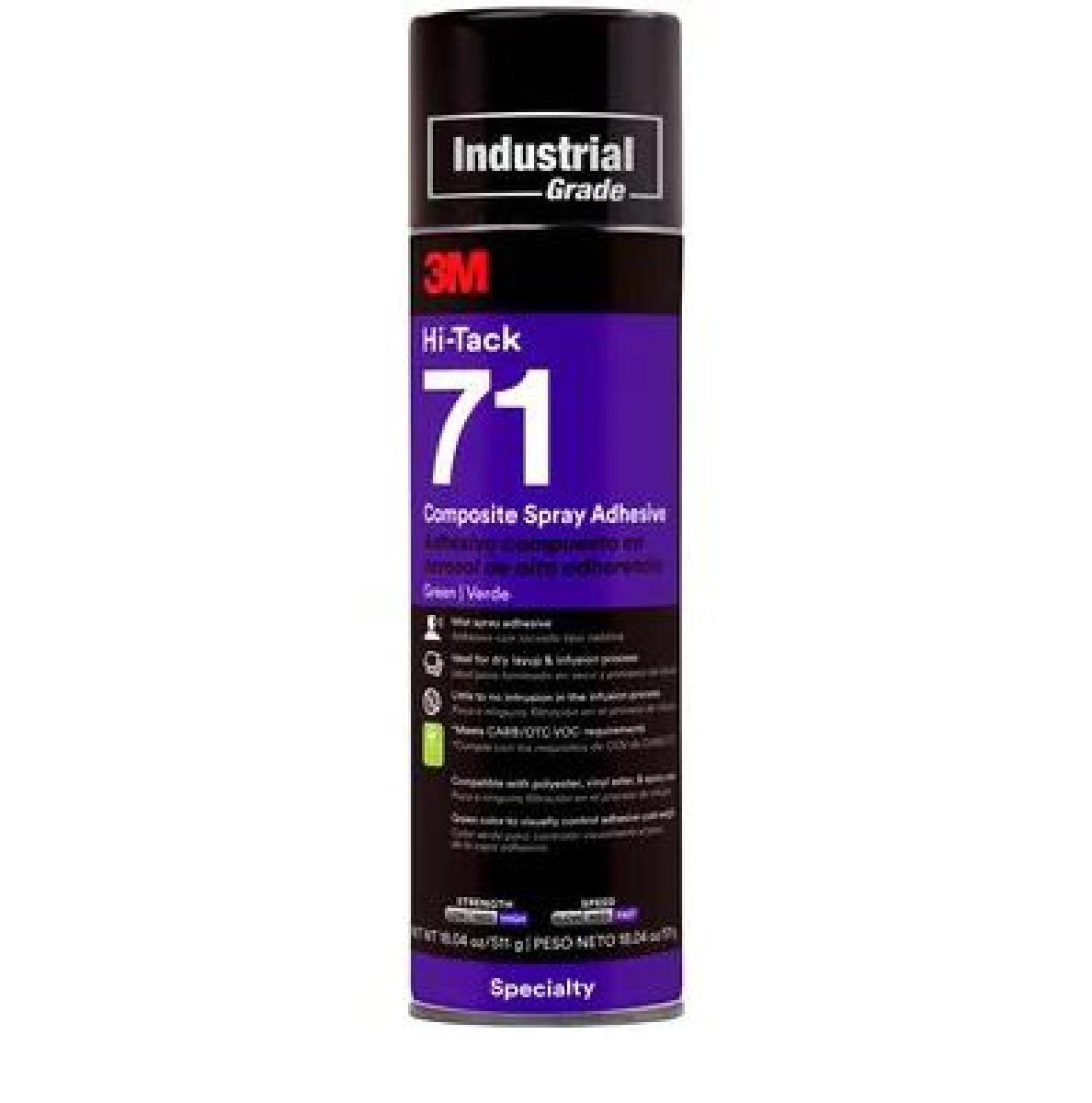 Composite Spray Adhesive Hi Tack 71 Series Clear 